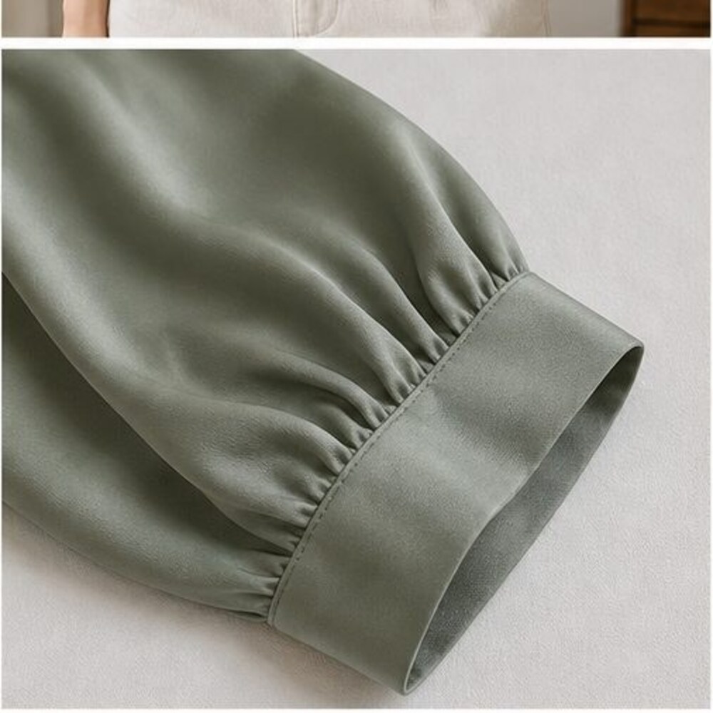 Sage Ruffle Blouse - Picture 5 of 6